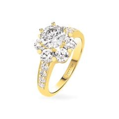 Nhẫn vàng vàng 18K gắn đá CZ DOJI AFRM500042D1CZ1