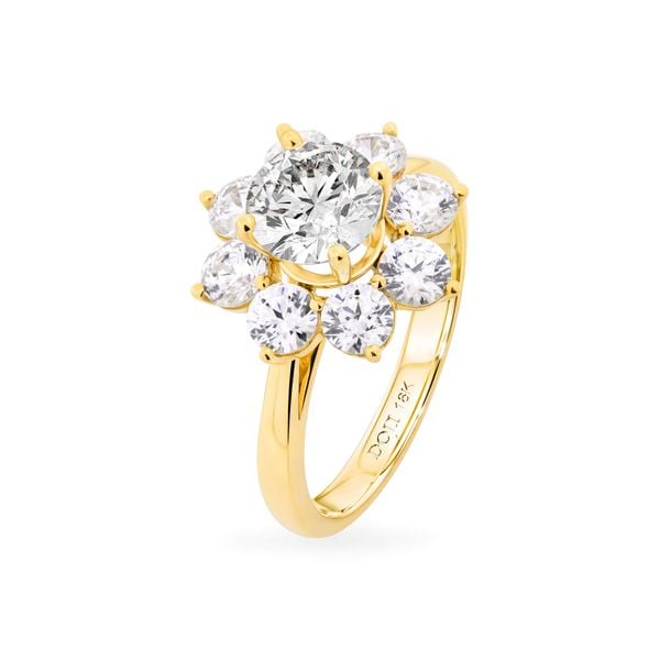 Nhẫn vàng vàng 18K gắn đá CZ DOJI AFRM500126D1CZ1