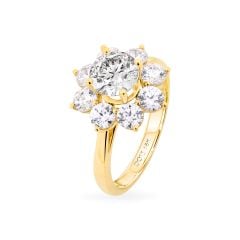 Nhẫn vàng vàng 18K gắn đá CZ DOJI AFRM500126D1CZ1