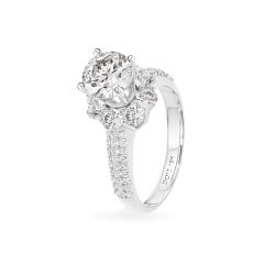 Nhẫn vàng trắng 18K gắn đá CZ DOJI AFRM500149D2CZ1