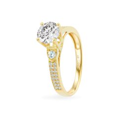 Nhẫn vàng vàng 18K gắn đá CZ DOJI AFRM500155D1CZ1