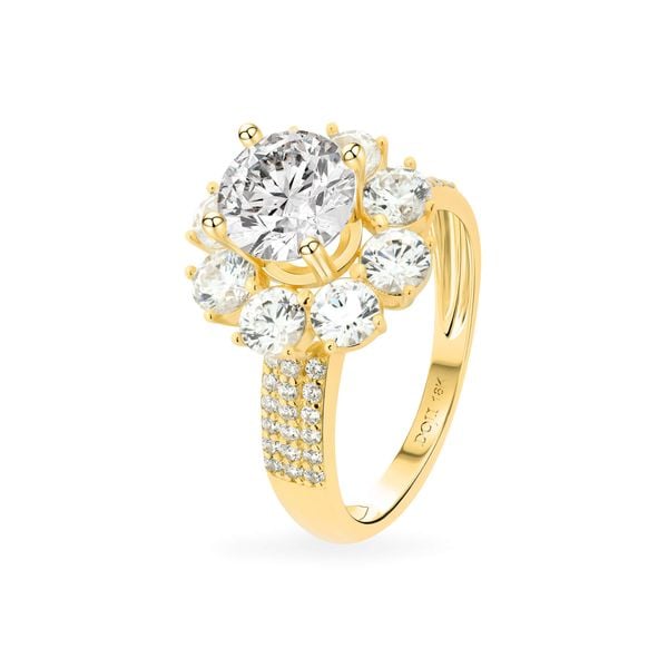 Nhẫn vàng vàng 18K gắn đá CZ DOJI AFRM500167D1CZ1