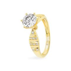 Nhẫn vàng vàng 18K gắn đá CZ DOJI AFRM500174D1CZ1