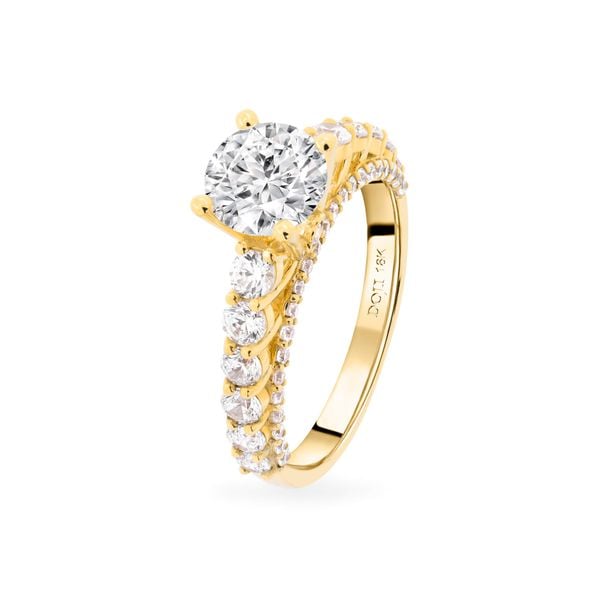 Nhẫn vàng vàng 18K gắn đá CZ DOJI AFRM500298D1CZ1