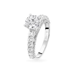 Nhẫn vàng trắng 18K gắn đá CZ DOJI AFRM500298D2CZ1