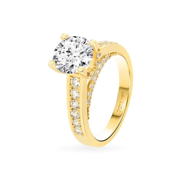 Nhẫn vàng vàng 18K gắn đá CZ DOJI AFRM600010D1CZ1