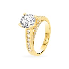 Nhẫn vàng vàng 18K gắn đá CZ DOJI AFRM600010D1CZ1