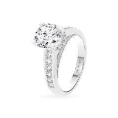 Nhẫn vàng trắng 18K gắn đá CZ DOJI AFRM600010D2CZ1