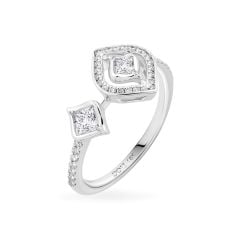 Nhẫn vàng trắng 18K gắn kim cương DOJI AFRR000451D2DA1