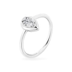 Nhẫn vàng trắng 14K gắn kim cương DOJI AFRR000513F2DA1