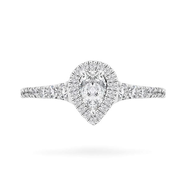 Nhẫn vàng trắng 14K gắn kim cương DOJI AFRR600009F2DA1