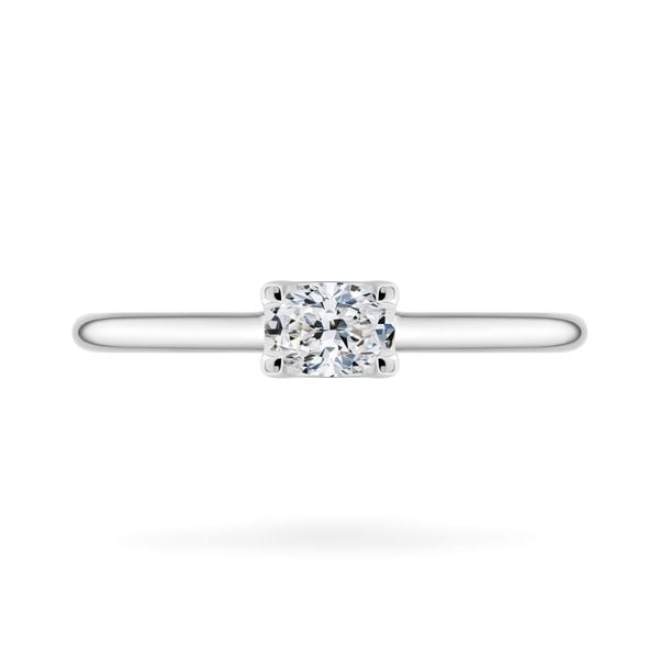 Nhẫn vàng trắng 14K gắn kim cương DOJI AFRR600011F2DA1