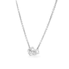 Dây liền mặt vàng trắng 14K gắn đá CZ DOJI ALPJ000486F2CZ1