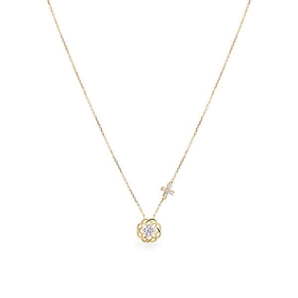 Dây liền mặt vàng vàng 14K gắn đá CZ DOJI ALPJ000521F1CZ1