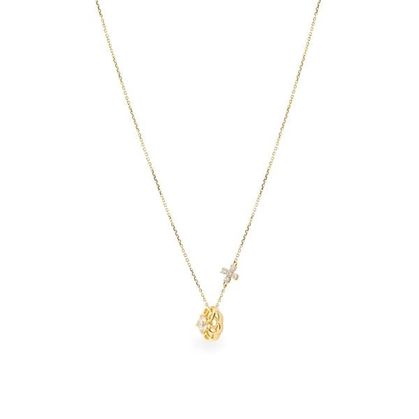 Dây liền mặt vàng vàng 14K gắn đá CZ DOJI ALPJ000521F1CZ1