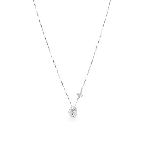 Dây liền mặt vàng trắng 14K gắn đá CZ DOJI ALPJ000521F2CZ1