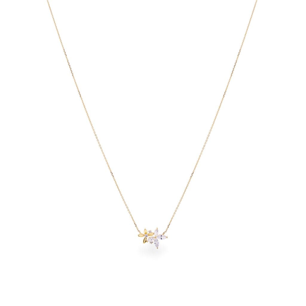 Dây liền mặt vàng vàng 14K gắn đá CZ DOJI ALPK000716F1CZ1 