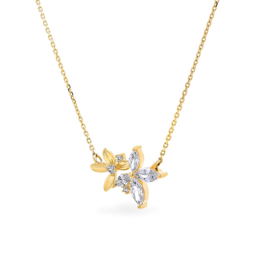 Dây liền mặt vàng vàng 14K gắn đá CZ DOJI ALPK000716F1CZ1 