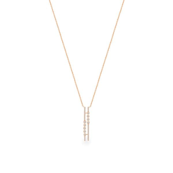 Dây liền mặt vàng hồng 14K gắn đá CZ DOJI ALPK002043F3CZ1