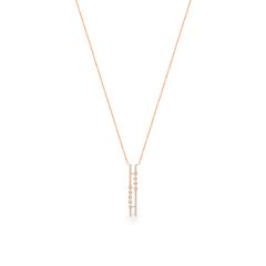 Dây liền mặt vàng hồng 14K gắn đá CZ DOJI ALPK002043F3CZ1