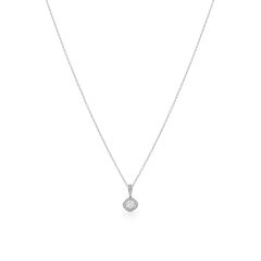 Dây liền mặt vàng trắng 18K gắn kim cương DOJI ALPR000004D2DA1