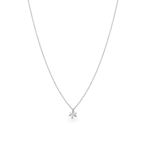 Dây liền mặt vàng trắng 14K gắn kim cương DOJI ALPR000043F2DA1