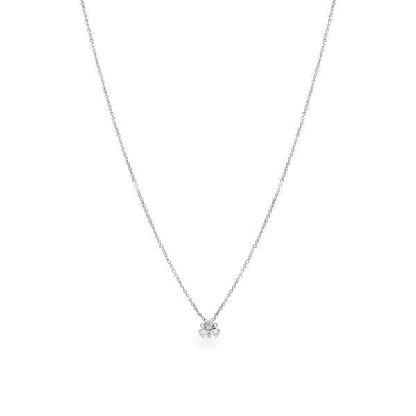 Dây liền mặt vàng trắng 14K gắn kim cương DOJI ALPR000068F2DA1