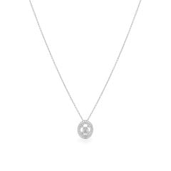 Dây liền mặt vàng trắng 18K gắn kim cương DOJI ALPR000084D2DA1