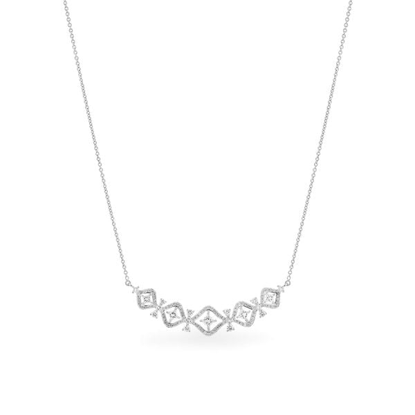 Dây liền mặt vàng trắng 18K gắn kim cương DOJI ALPR000098D2DA1