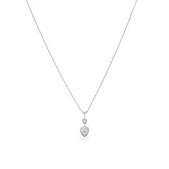 Dây liền mặt vàng trắng 18K gắn kim cương DOJI ALPR000365D2DA1