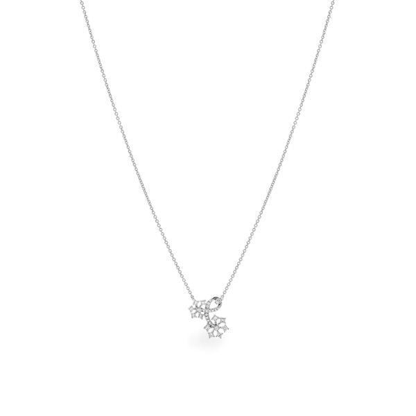 Dây liền mặt vàng trắng 14K gắn kim cương DOJI ALPR000464F2DA1