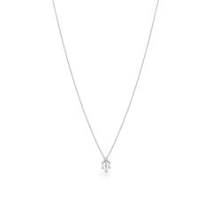 Dây liền mặt vàng trắng 14K gắn kim cương DOJI ALPR000498F2DA1