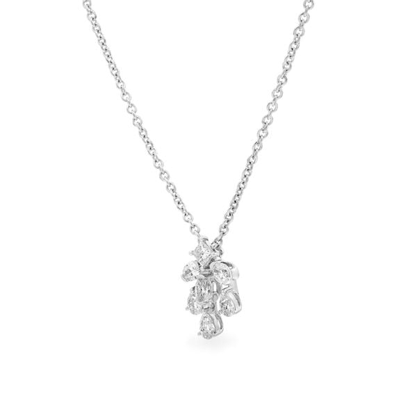 Dây liền mặt vàng trắng 14K gắn kim cương DOJI ALPR000498F2DA1