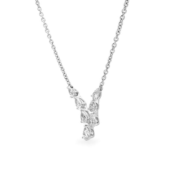 Dây liền mặt vàng trắng 14K gắn kim cương DOJI ALPR000499F2DA1