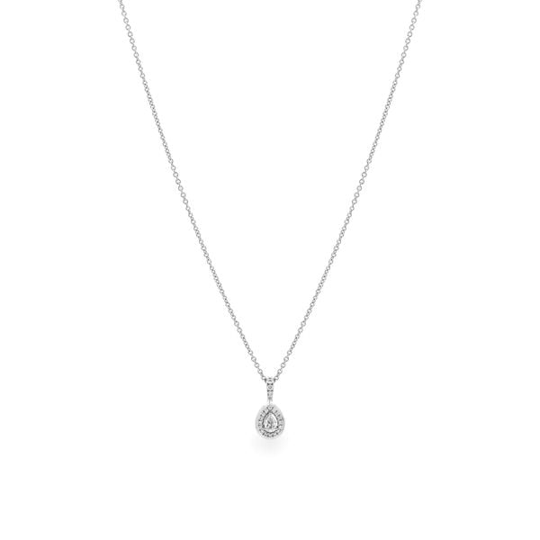 Dây liền mặt vàng trắng 14K gắn kim cương DOJI ALPR000519F2DA1