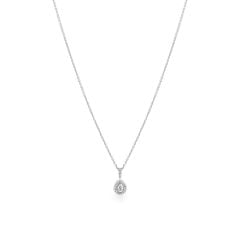 Dây liền mặt vàng trắng 14K gắn kim cương DOJI ALPR000519F2DA1