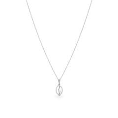 Dây liền mặt vàng trắng 14K gắn kim cương DOJI ALPR000524F2DA1