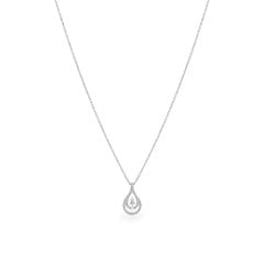 Dây liền mặt vàng trắng 14K gắn kim cương DOJI ALPR000525F2DA1