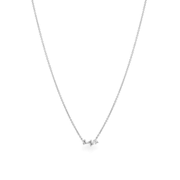 Dây liền mặt vàng trắng 14K gắn kim cương DOJI ALPR000541F2DA1