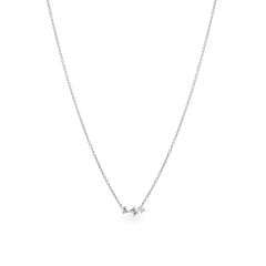 Dây liền mặt vàng trắng 14K gắn kim cương DOJI ALPR000541F2DA1