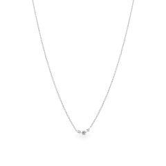 Dây liền mặt vàng trắng 14K gắn kim cương DOJI ALPR000542F2DA1