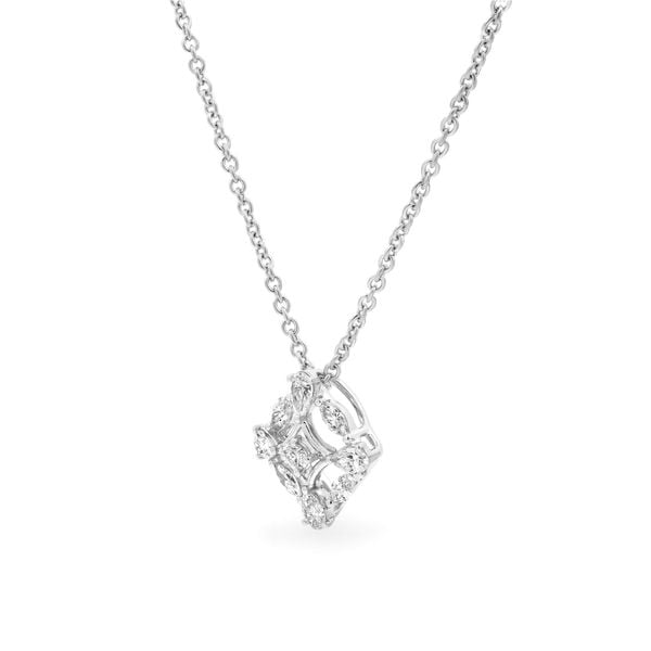 Dây liền mặt vàng trắng 14K gắn kim cương DOJI ALPR000544F2DA1