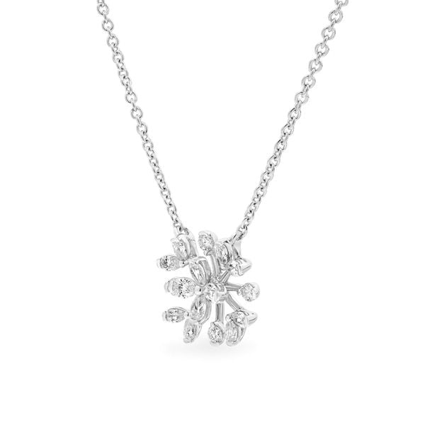 Dây liền mặt vàng trắng 14K gắn kim cương DOJI ALPR000559F2DA1