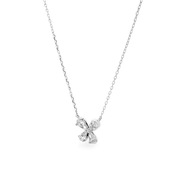 Dây liền mặt vàng trắng 14K gắn kim cương DOJI ALPR400127F2DA1