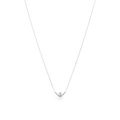 Dây liền mặt vàng trắng 14K gắn kim cương DOJI ALPR400173F2DA1