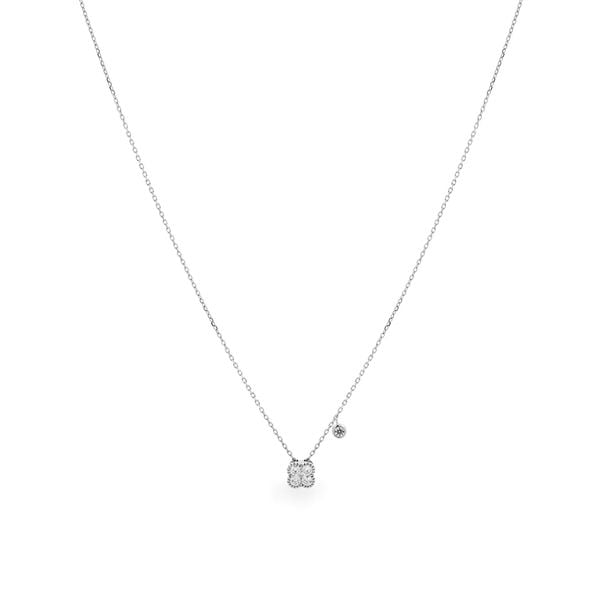 Dây liền mặt vàng trắng 14K gắn kim cương DOJI ALPR700006F2DA1