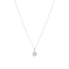 Dây liền mặt vàng trắng 14K gắn kim cương DOJI ALPR700020F2DA1