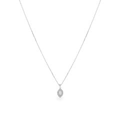 Dây liền mặt vàng trắng 14K gắn kim cương DOJI ALPR700034F2DA1
