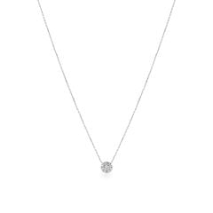 Dây liền mặt vàng trắng 14K gắn kim cương DOJI ALPR700044F2DA1