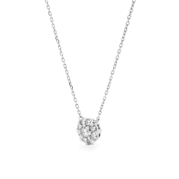 Dây liền mặt vàng trắng 14K gắn kim cương DOJI ALPR700044F2DA1